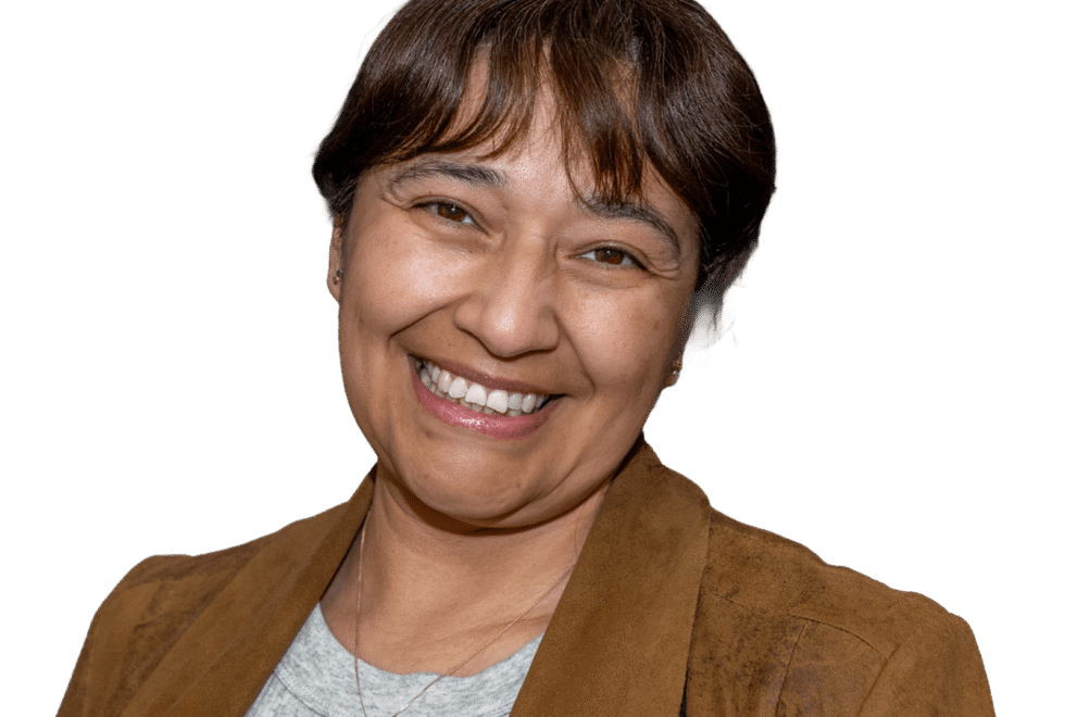 A headshot of Gisela