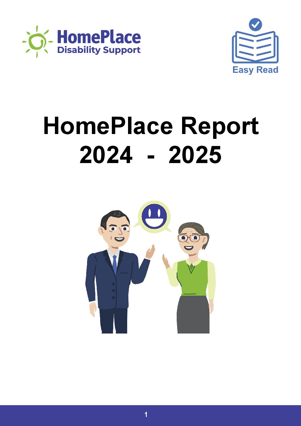 2024-2025 EasyRead Annual Report cover